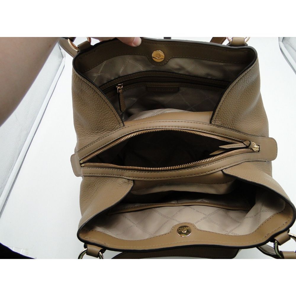 Michael Kors Molly Pebble Leather Tan w/Gold ‎ Hardware Bag OX-2204 F22 - Picture 5 of 7